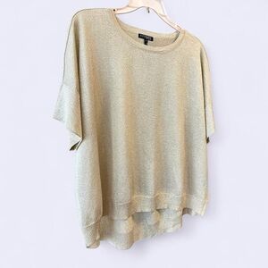 Intermix | Shimmery Italian Gold Top